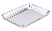 Toaster Oven Tray,P&P CHEF Stainless Steel Toaster Oven Pan, Rectangle 10.5''x8''x1'', Mirror Finish & Dishwasher Safe，Fit Small Toaster Oven - Kitchen Parts America