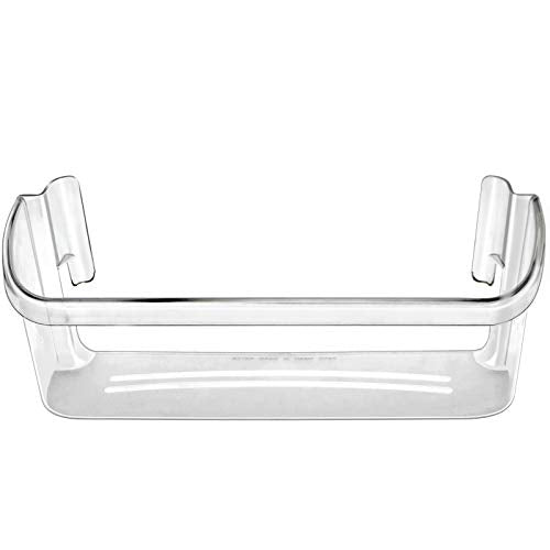 240323002 Refrigerator Door Bin Shelf Compatible with Frigidaire or Electrolux, Bottom 2 Shelves on Refrigerator Side, Clear, Double Unit, Replaces PS429725, AP2115742 - Grill Parts America