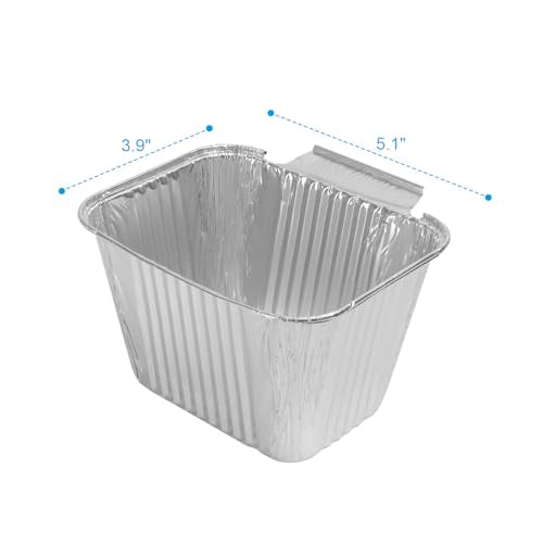 SafBbcue Grease Catcher Cup and Liners Replacement for Blue Rhino Razor GGC1643L GGC2241L GGC1643M Grill Parts, Pit Boss 2B 3B 4B Ultimate Griddle Catcher Grease Drip Pan and Aluminum Liners - Grill Parts America