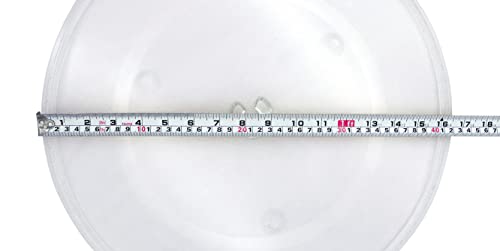 Meter Star 16.5inch(42cm) Microwave Glass Plate/Microwave Glass Turntable Plate Replacement for Panasonic Part Number A06014M00AP and F06014M00AP Dishwasher Safe Microwave Glass Plate - Grill Parts America