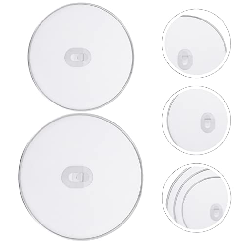 HEMOTON 2pcs Universal Pans Pots Lid Cover Tempered Glass Lid for Replacement for Skillets Frying Pans Cookwares 25cm - Kitchen Parts America