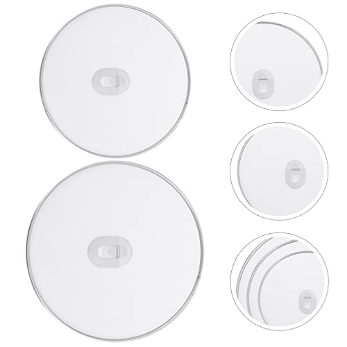 HEMOTON 2pcs Universal Pans Pots Lid Cover Tempered Glass Lid for Replacement for Skillets Frying Pans Cookwares 25cm - Kitchen Parts America