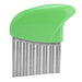 Stainless Steel Wavy Blade Chips Cutter,Potato Cutter Crinkle Cut Potato Chips Cutter Vegetable Chopper Kitchen Tools for Vegetables Potatoes (green) - Kitchen Parts America