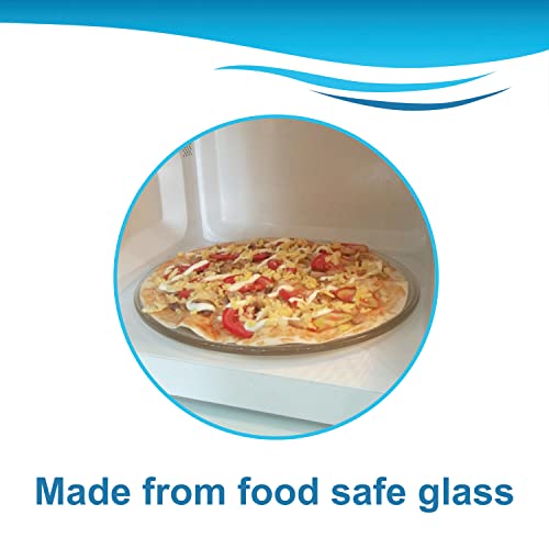 HQRP 13 1/2" Glass Turntable Tray fits Frigidaire 5304464116 5304509621 FFMV162LSA CFMV152CLBA CFMV157GBA CFMV162LBA FFMV1745TBA PLMV168CC1 Microwave Oven Cooking Plate 13-1/2-inch 345mm - Grill Parts America