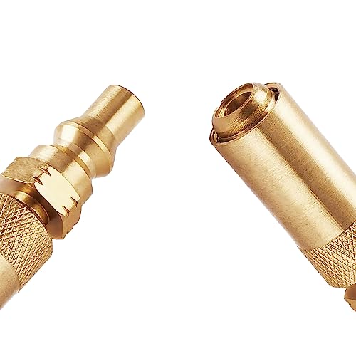 Seihao Propane Straight Adapter with 1/4 inch RV Quick Connect Fitting Fit for Blackstone Tabletop Griddle 17 Inch and 22 Inch - Grill Parts America