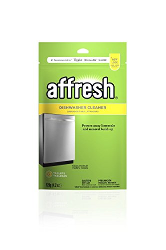 everydrop by Whirlpool Ice and Water Refrigerator Filter 4, EDR4RXD1, Single-Pack & Affresh Dishwasher Cleaner, Helps Remove Limescale and Odor-Causing Residue, 6 Tablets - Grill Parts America