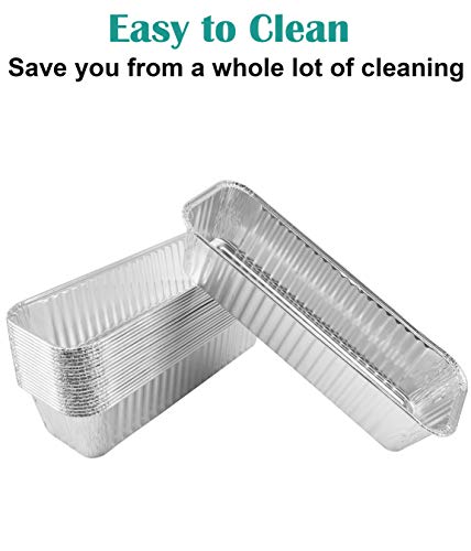 EasiBBQ Aluminum Foil Grill Drip Pans for Camp Chef Portable Grill, Disposable Aluminum Grease Pan Liners, 20 Pack - Grill Parts America