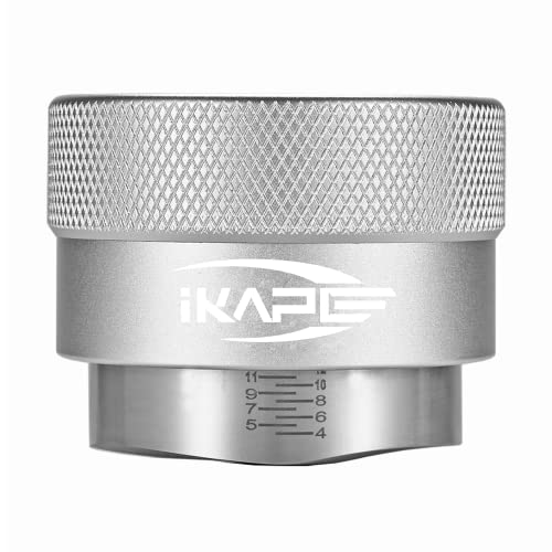 IKAPE Coffee Products, 51MM Coffee Distributor, Gravity Adaptive Espresso Distributor Fits All 51MM Espresso Portafilter, Compatible with 51MM Delonghi Bottomless Portafilter (Silver) - Kitchen Parts America