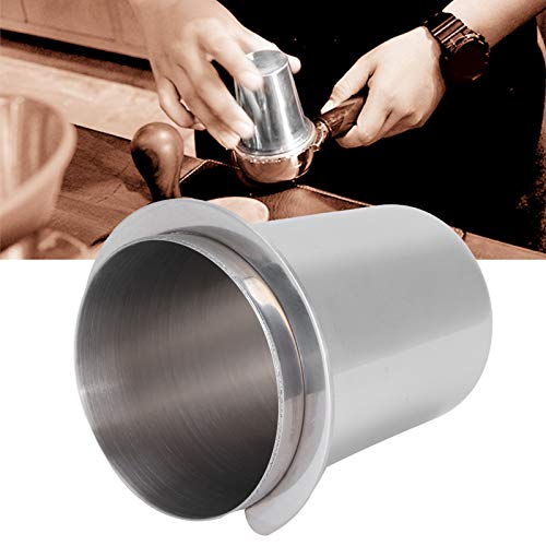 Coffee Dosing Cup, 51mm Stainless Steel Coffee Machine Handle Dosing Cup Mug Coffee Powder Feeder Part for Espresso Machine DIY Tools - Kitchen Parts America