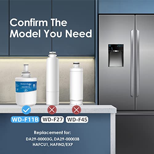 Waterdrop DA29-00003G Refrigerator Water Filter, Replacement for Samsung DA29-00003G, DA29-00003B, DA29-00003A, Aqua-Pure Plus, HAFCU1, RFG237AARS, FMS-1, RS22HDHPNSR, RSG257AARS, WSS-1, 3 Filters - Grill Parts America