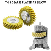 (4 PCS) W10112253 Mixer Worm Gear W10380496 Carbon Brushes Replacement for Whirlpool & KitchenAid Mixers Replace Parts 4162897 4169830 AP4295669 - Kitchen Parts America