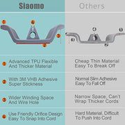 Siaomo Appliance Cord Organizer for Kitchen Appliances Cord Organizer Stick on Adhesive Cord Holder Keeper Tidy Cord Wrapper for Small Home Appliances (Grey+White) - Kitchen Parts America