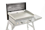 Blackstone 5079 Hard Cover Top Lid with Handle for 22" Griddle - Lightweight & Durable Storage Hood Cover - Powder Coated Steel - Flat Top Griddle Accessories Water Resistant Premium Model, Black - Grill Parts America
