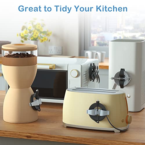 【8 Pack】Cord Organizer for Appliances, Upgraded Kitchen Appliance Cord Organizer Stick On Appliance Wire Organizer Wire Wrapper for Kitchen Appliances Mixers, Coffee Maker, Pressure Cooker, Air Fryer - Grill Parts America