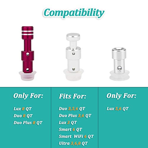 Steam Release Handle,Original Float Valve Replacement Parts with 3 Silicone Caps for Instant Pot Duo 3, 5, 6 and 8 Quart,Duo Plus 3, 6 QT by ZYLONE - Kitchen Parts America