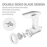 Antree Stainless Steel Meat Grinder Plate Discs/Grinding Blades for for KitchenAid Stand Mixer Food Grinder Attachment(FGA), 2 sharp blades and 2 cutting plates ( coarse and fine ) - Kitchen Parts America