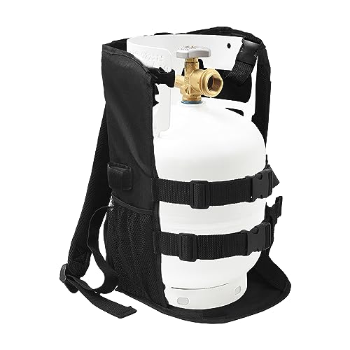 SIRUITON Propane Tank Backpack Carrier for 5lb or 10lb Cylinder and Weed Torch - Grill Parts America
