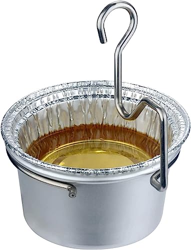 HAO HELPER Grill Grease Tray with Clip for Char-Broil/Kenmore Outdoor Grills and Other Similar Grills,Grease Catcher,Grease Tray for Gas Grill,Grease Bucket with Disposable Foil Liners (10 Pack) - Grill Parts America
