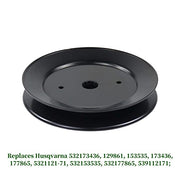 NICHEFLAG 3Pack 532174356 Spindle Assembly with 532173436 Spindle Pulley 532174375 Idler Pulley 532174368 Belt for Husqvarna GTH 2248 GTH 2548 YTH 1848 YTH 2148 Ride Mowers - Grill Parts America