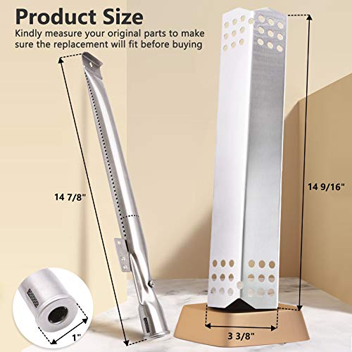 Criditpid Replacement Parts for Nexgrill 720-0830H 720-0830D, Members Mark 720-0830F, BHG 720-0783H Grill, Heat Plate Shields Grill Burners Igniter for Nexgrill 4 Burner 720-0830H Home Depot - Grill Parts America