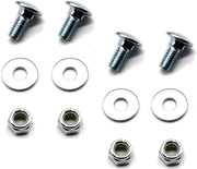 Yapnigeel 4pack 710-0451 Stainless Steel Skid Shoe Mounting Carriage Bolt Nuts kit Replacement C-ub Cadet MTD Snow Blower 784-5580 (5/16-18) 3/4" - Grill Parts America