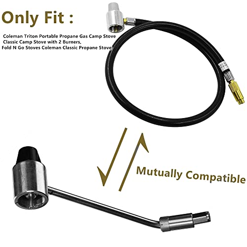 MCAMPAS 5430 Gas Regulator Extension Version，3FT Propane Regulator Hose Adapter Connect 1LB Bottle for Coleman Classic PowerPack, Tabletop and More Propane Stove (NOT for Roadtrip Grill) - Grill Parts America
