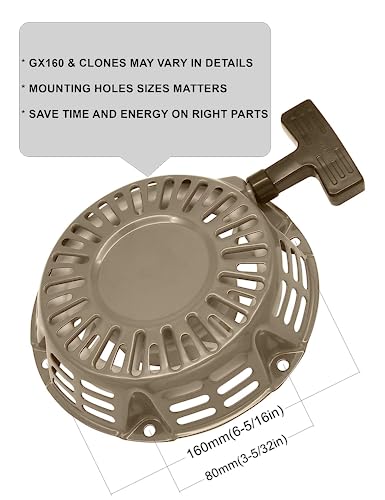 thumbnail image 2 of YAMAKATO Recoil Pull Starter For Honda GX270 & Clone Engines - Red Iron Plate Pawl 2 of 11