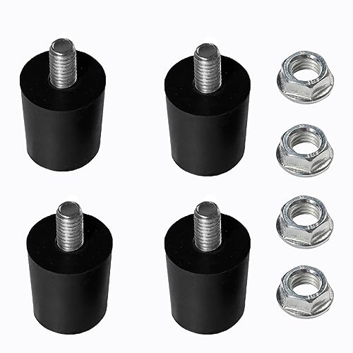 4 pack Adjustable screw-on Rubber feet for tabletop griddle units，Short Stabilizing Foot fit for blackstone 17 and 22 inch griddle(4 pcs) - Grill Parts America