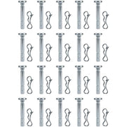 BlueStars 20 Pcs 738-04124A Shear Pins & 714-04040 Cotter Pin - Compatible with MTD Cub Cadet Troy-bilt Craftsman 24" 26" Snow Thrower Snowblower Replacement 0.25" x 1.5" - Replaces 738-04124 02-901 - Grill Parts America