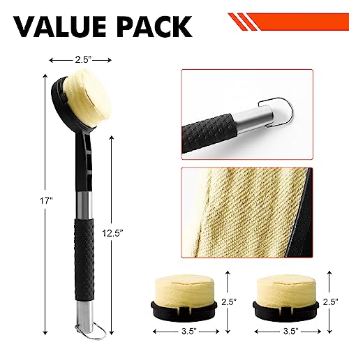 Grill Brush Grill Cleaning Kit, 2 Pack Grill Cleaner BBQ Grill Accessories  Grill Rescue Brush Grill Brush Bristle Free, Grill Brush for Outdoor Grill