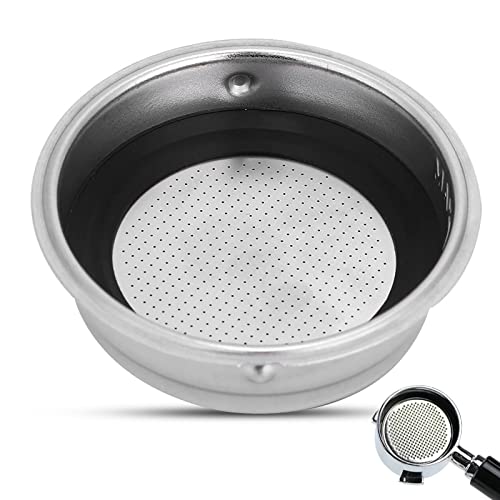 1 Cup 51mm Coffee Filter Basket, Detachable Stainless Steel Portafilter Basket Espresso Filter Coffee Machine Accessories for Home Office - Kitchen Parts America