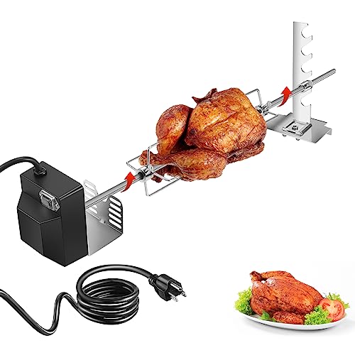 Rotisserie Grill Kit, Automatic Rotating BBQ, UL Certificated Universal