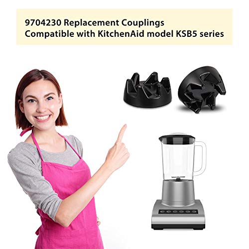 5 Packs 9704230 Blender Coupler Blender Coupling Replacment Parts with 1 Wrench Compatible with KitchenAid WP9704230VP WP9704230 - Kitchen Parts America
