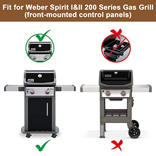 Outspark 7637 Cooking Grate Replacement Parts for Weber Spirit E-210 E-215 E-220 S-210 S-215 Series Gas Grill.17.5 Cast Iron Grill Grid Grate for Spirit II E-210 II E-220 44010001 64815 67022,2 Pack - Grill Parts America