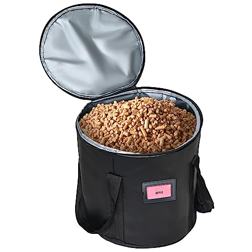 Upgraded 20LBS Pellet Grills Stay Dry Pellet Bin - Wood Pellet Storage Bag Container - Smoker Pellet Dispenser - Anti-Shock Foam Layer Reduces Wood Pellets/Charcoal Chipping - Grill Parts America