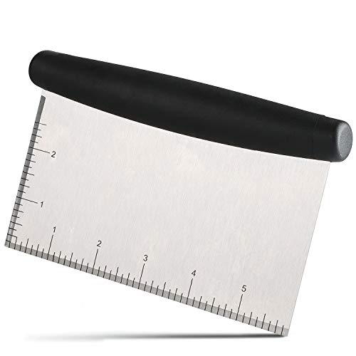 Dough Scraper Stainless Steel Dough Divider Chopper Bread Scraper Cake ...