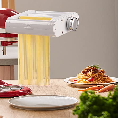 Antree Pasta Maker Attachment 3 in 1 Set for KitchenAid Stand Mixers Included Pasta Sheet Roller, Spaghetti Cutter, Fettuccine Cutter Maker Accessories and Cleaning Brush - Kitchen Parts America