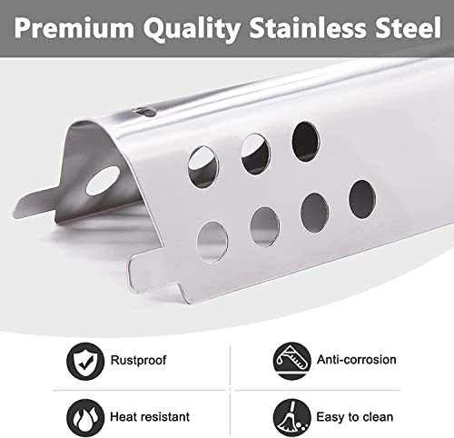 Adviace Grill Replacement Parts for Charbroil 463347017, 463335517, 463377319, 463342119, 463376017, Cast Iron Grill Grates, Heat Plates, Burners, Crossover Tube, Igniters for Char-Broil G470-0002-W1. - Grill Parts America