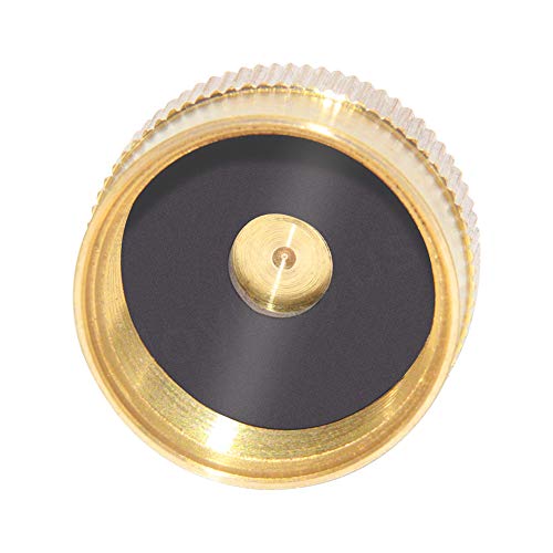 Joywayus 4Pcs Solid Brass Refill Propane Bottle Cap Universal for All 1 LB Gas Tank Cylinder Sealed Protect Cap - Grill Parts America