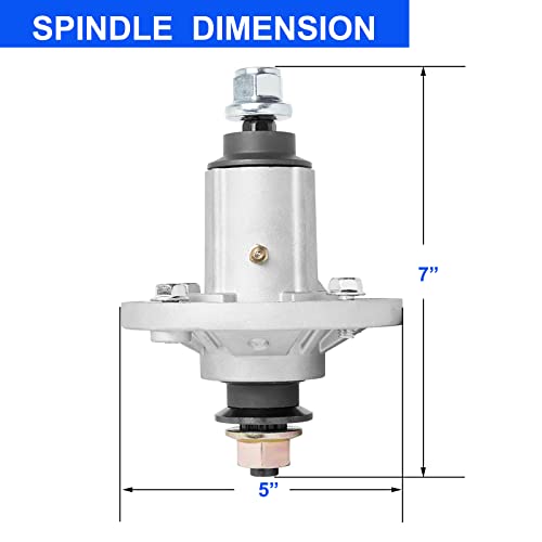 Spindle Assembly for John Deere Mower Replaces GY20454 GY20962 - Spindle for D105 D110 D130 D140 L110 LA105 LA115 LA125 LA130 LA135 LA145 X110 42" 48" Lawn Mower Tractor Deck with Threaded Bolts - Grill Parts America