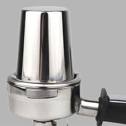 Coffee Dosing Cup, 51mm Stainless Steel Coffee Machine Handle Dosing Cup Mug Coffee Powder Feeder Part for Espresso Machine DIY Tools - Kitchen Parts America