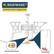 RIDEIWAKE Piezo Ignitor Piezo Spark Ignition Kit Electrode lgniter and Brass Jet Nozzle Misting Nozzle LPG Gas Orifice Pipe Replacement for Camping & Backpacking Stove Burner Heater （4 Pack) - Grill Parts America