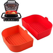 2 Pack Silicone Grill Liners for Ninja OG701 & OG751,for Ninja Woodfire Outdoor Grill Accessories, Reusable Heat Resistant Nonstick Grill Basket liners 8.9" x 6.3" - Grill Parts America