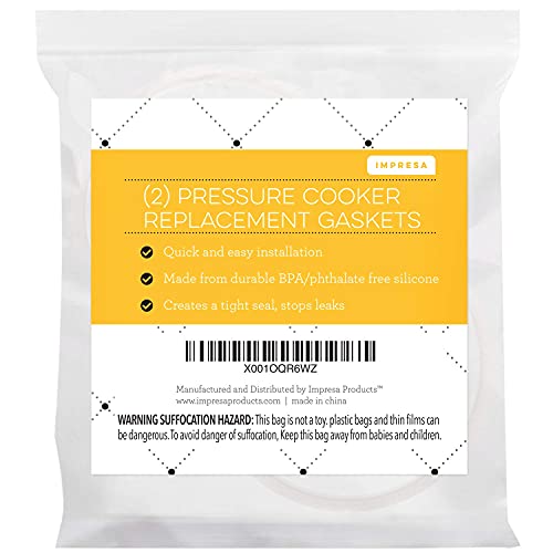 Impresa Replacement Sealing Rings for Crock-Pot Multi-Cooker
