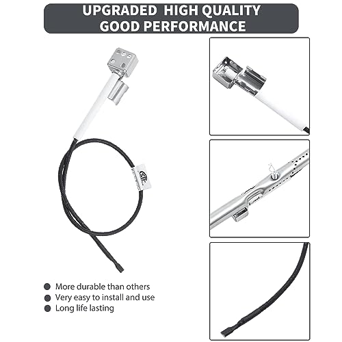 G432-8S01-W1 Igniter Kit Grill Replacement Parts for Charbroil Ignitor with Hose Clamp 463347519 463673519 463377319 463625217 463243518 463342119 CHRG432-8S01-W1 Char-Broil Ignition Electrode - Grill Parts America