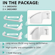 240534901 x2 & 240534701 x1 Refrigerator Door shelf retainer bar Compatible with frigidaire or kenmore Rack Bar Rail, Replaces PS734936 AP3214631 948952 AP3214630 PS734935 948954 AH734935 EA734935 - Grill Parts America