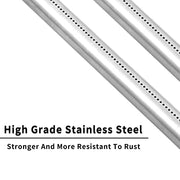 SHINESTAR 62752 Grill Burner Replacement for Weber Genesis E-310, Genesis 300 Series (with Front Control), Durable Stainless Steel, 19.5-Inch Long - Grill Parts America