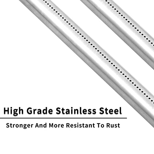 SHINESTAR 62752 Grill Burner Replacement for Weber Genesis E-310, Genesis 300 Series (with Front Control), Durable Stainless Steel, 19.5-Inch Long - Grill Parts America