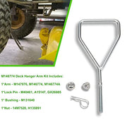 M146774 Front Draft Arm w/Hardware Kit, for John Deere M146774A M147976 M147976A M125229 AM123069, Fits Lawn Tractor LT133, LT150, LT155, LT160, LT166, LT170, LT180, LTR155, LTR166, SST16, SST18 - Grill Parts America