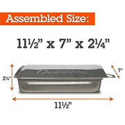 Indoor Outdoor Stovetop Smoker - Stainless Steel Smoker Box w/ Oak Wood Chips & Recipes- Works On Any Heat Source, Indoor Stovetop or Outdoor BBQ Grill-Great Fathers Day Gift & Grilling Gift for Men - Grill Parts America